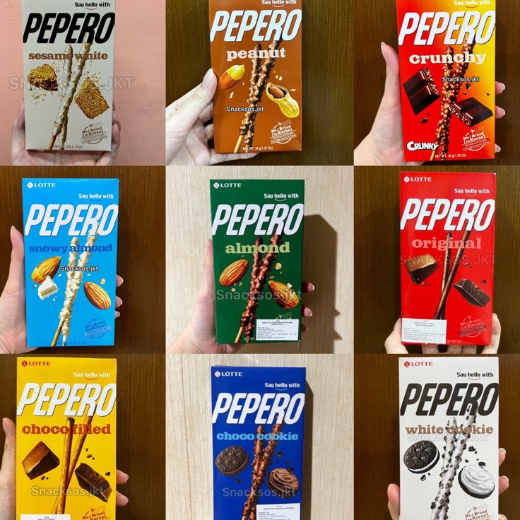 

Lotte Pepero White Cookie White Sesame Choco Cookie Nude Choco Original Chocolate Almond Lotte Pepero Crunchy Crunky Lotte Pepero Peanut Pepero Snowy Almond