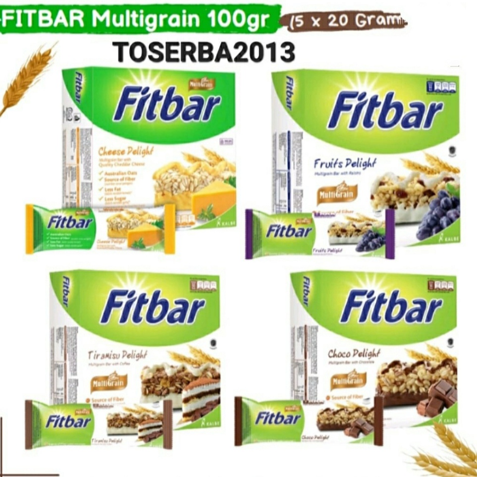 

Ready stock Fitbar Delicious Multigrain Bar 5x22gr PALING MURAH