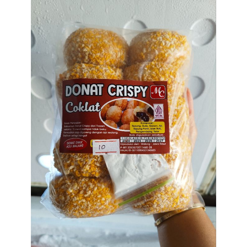 

BOMBOLONI CRISPY isi 10 donat rasa keju atau coklat