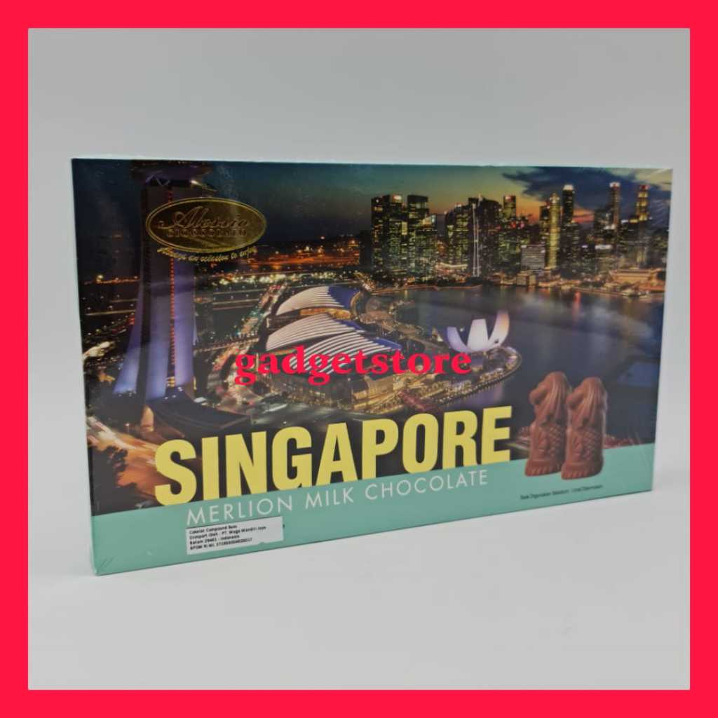 

Alessio coklat Compound Susu logo merlion 125g