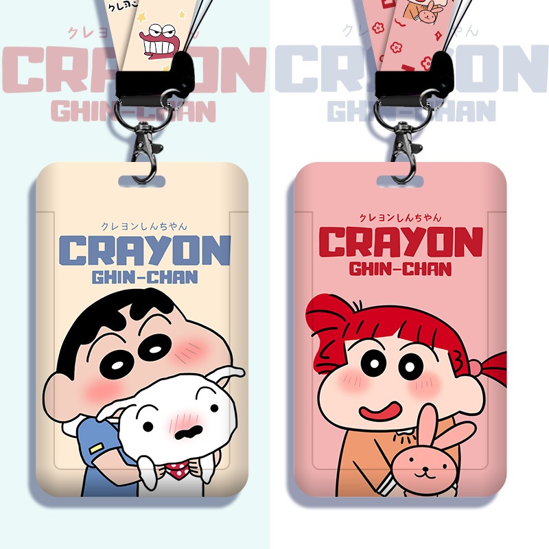 

ID Card Holder Motif Crayon Shinchan / Photocard Holder / Tali Gantung /Name Tag / Shin-chan / Himawari / Shiro