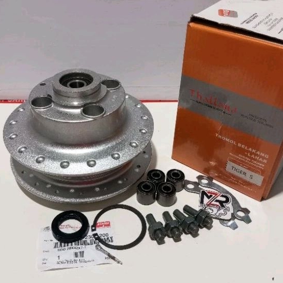TROMOL BELAKANG HONDA TIGER LAMA/TIGER 2000 SET BOS GEAR/BOSH GIR KLEMAN+KLIP THALLAND