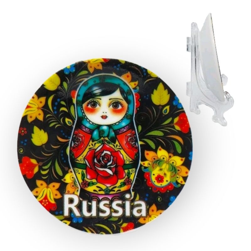 MAGNET PIRING RUSSIA SOUVENIR TEMPELAN KULKAS RUSSIA PAJANGAN PIRING RUSIA SOUVENIR MAGNET MOCKBA