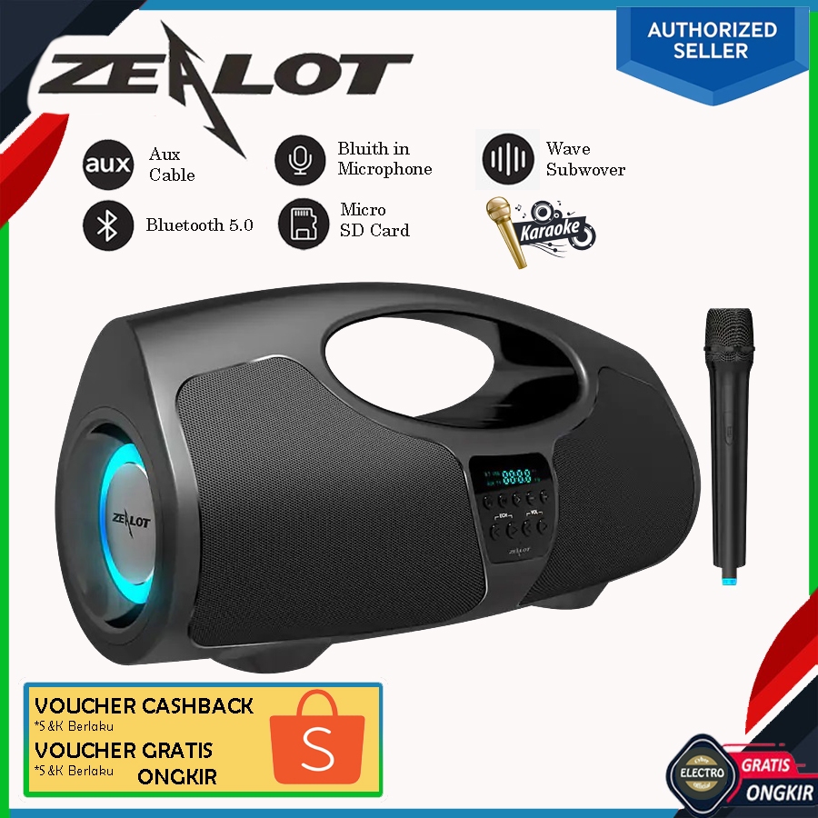 ZEALOT P1 Bluetooth Speaker Portable Powerful Boombox 40W