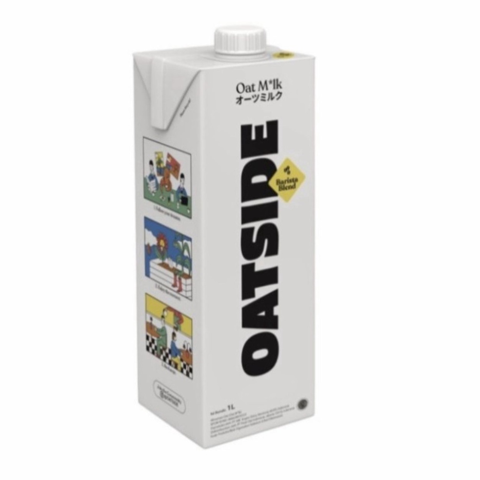 

Oatside Barista Blend Milk 1liter Susu Oat Gandum Blend GosendGrab