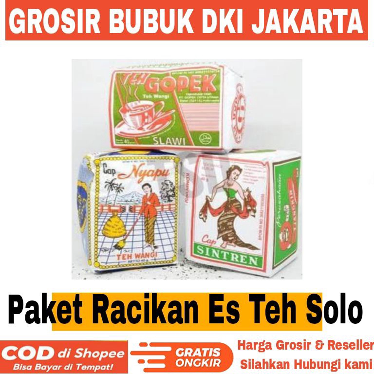 

FREE ONGKIR Racikan Es Teh Solo Paket 3 Teh Tubruk Khas Teh Solo Teh