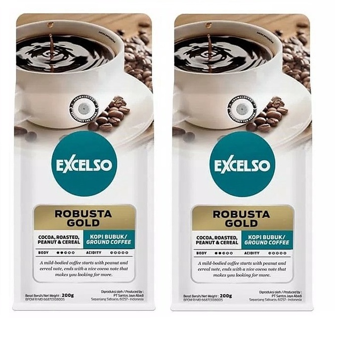 

ORIGINAL Excelso Kopi Robusta Gold 2 gr x 2