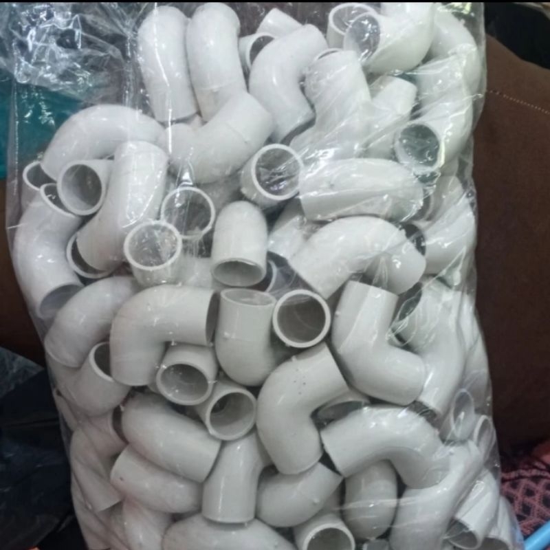 Elbow pipa conduit listrik 20 mm warna putih / Elbow conduit