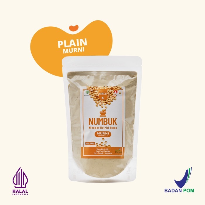 

NUMBUK susu bubuk kedelai Lokal NON-GMO protein tinggi 44,1% 500g