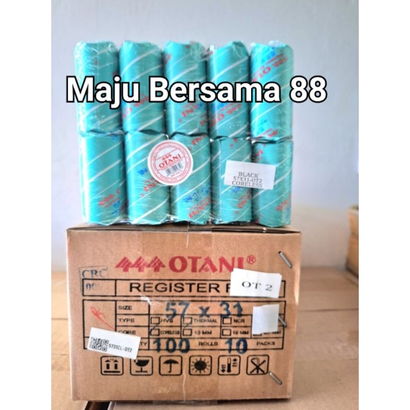 

Otani kertas invoice Thermal 57x30 Coreless Hasil Cetak Hitam
