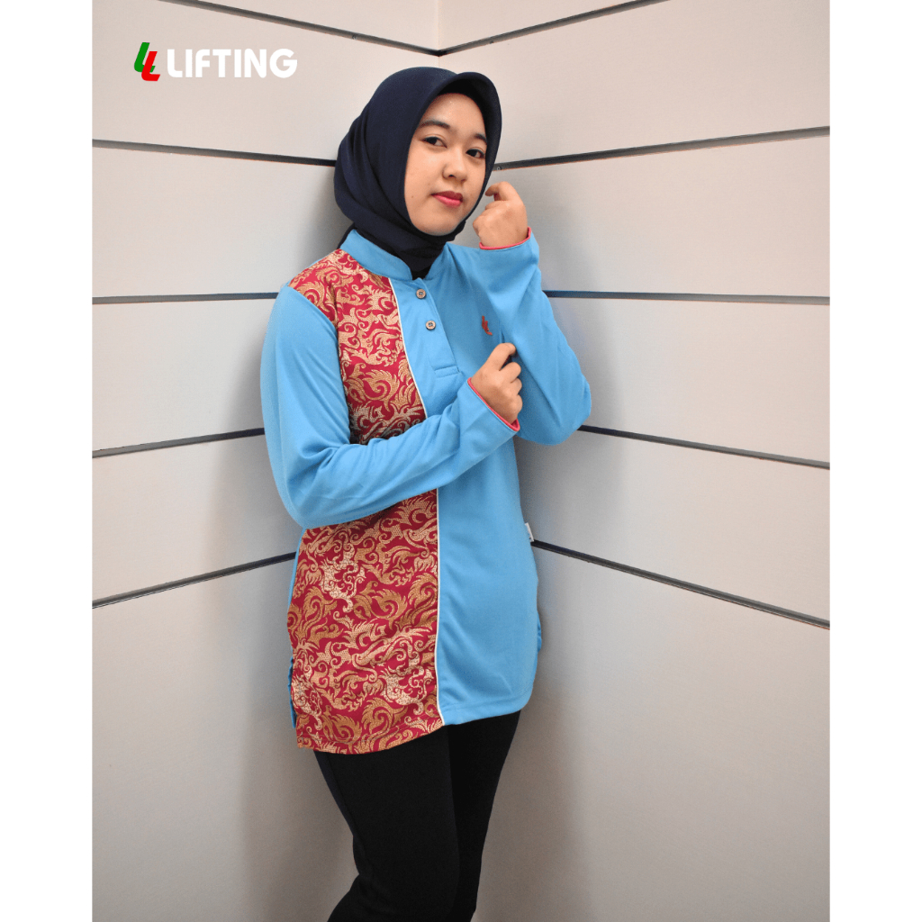 TUNIC LIFTING SELENA BATIK / pakaian baju tunik olahraga wanita