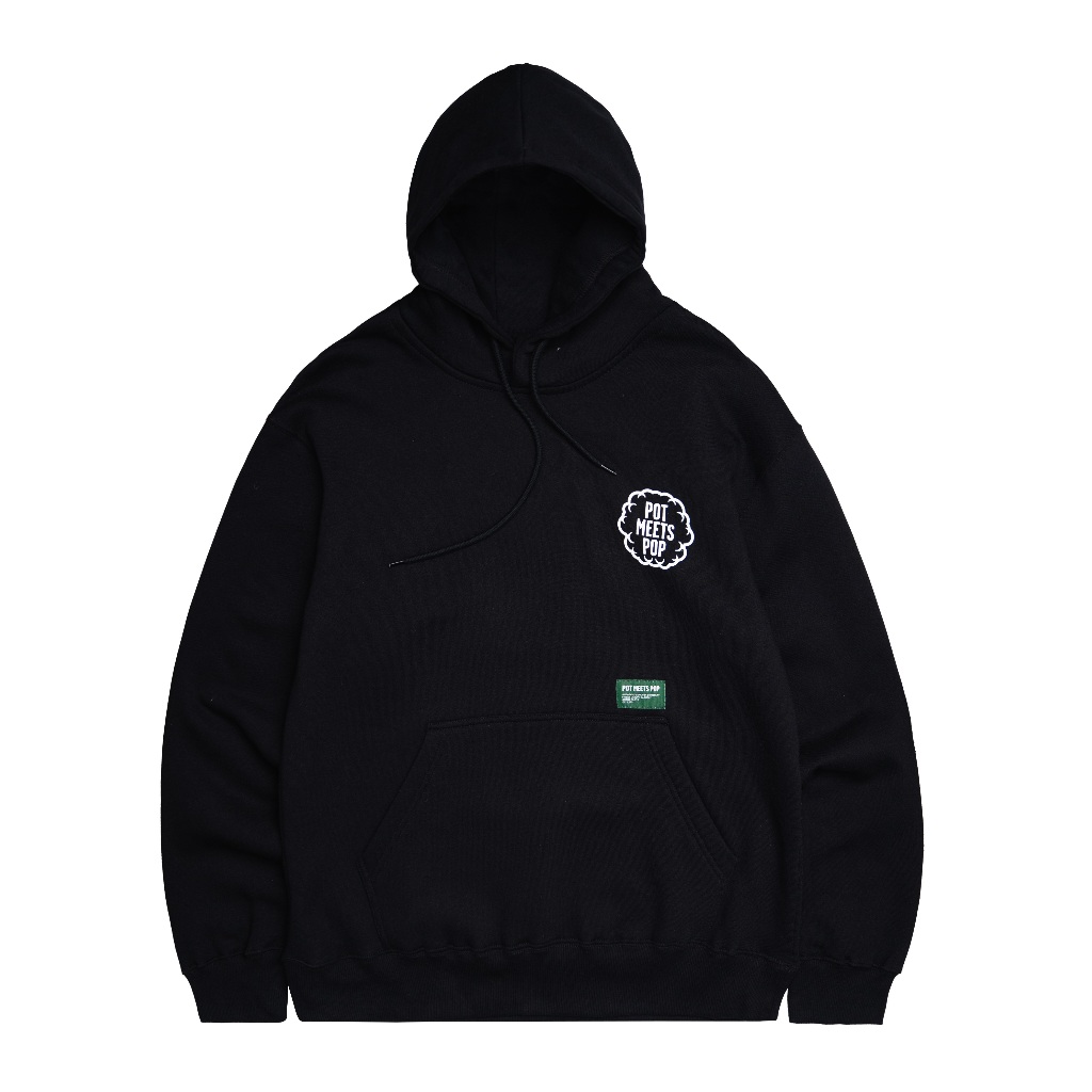 Pot Meets Pop Sweater Hoodie - Strictly Roots Hoodie Black Fw23 - Hoodie