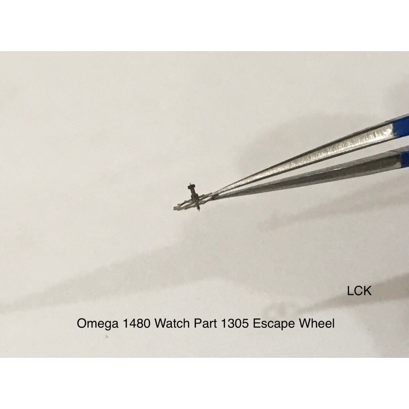 Omega 1480 Watch Part 1305 Escape Wheel / Omega 1480 Part 1305 untuk Mesin Jam Tangan bagian Roda Bunga ( detail lihat deskripsi )
