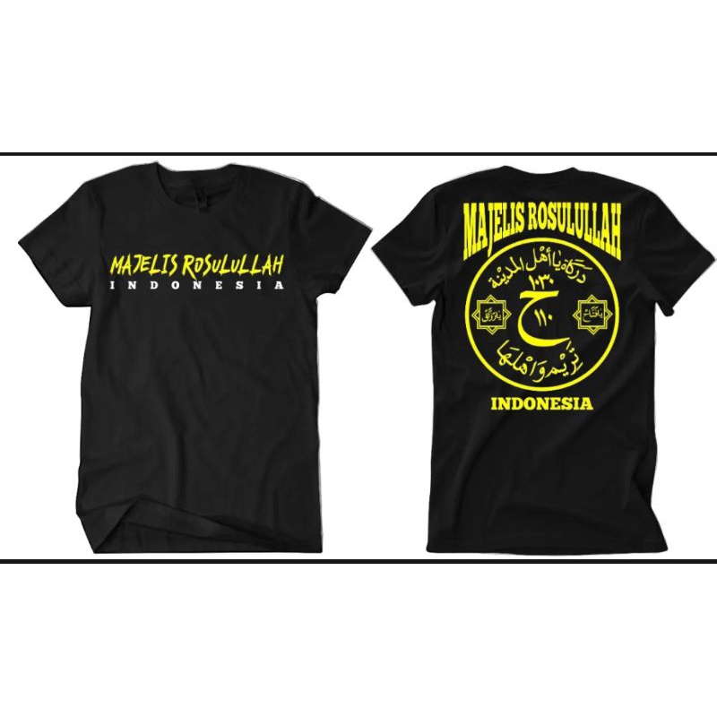 KAOS MAJELIS ROSULULLAH INDONESIA DEPAN BELAKANG