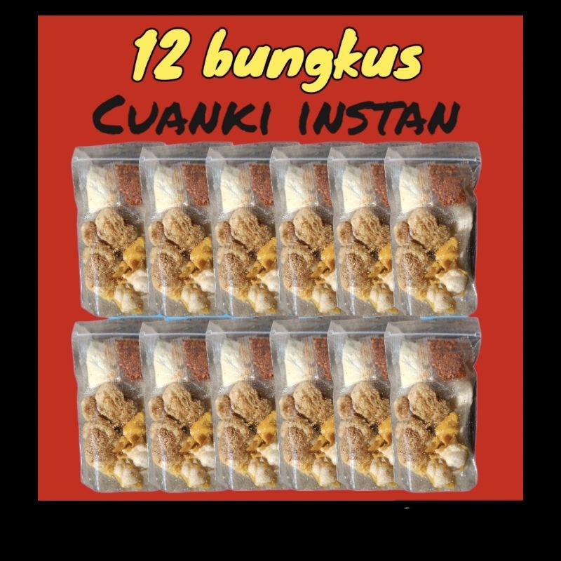 

12 BUNGKUS CUANKI INSTAN makanan instan bumbu khas seuhah