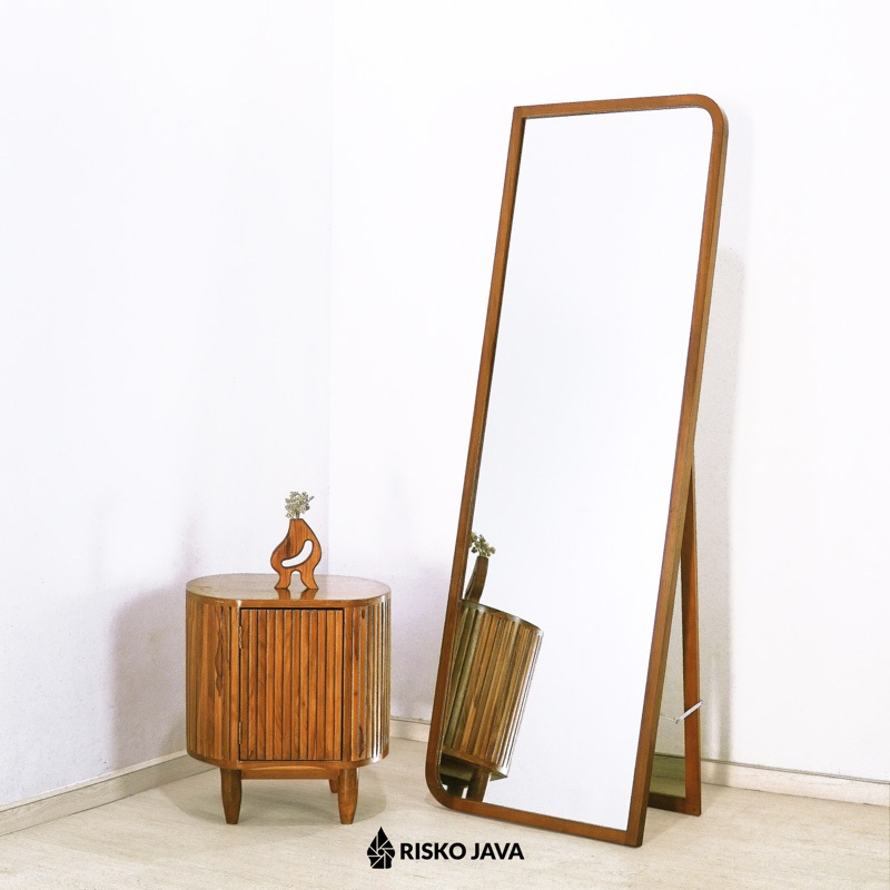 Standing Miror Kayu jati / Cermin Kayu jati Minimalis / Cermin Dinding Kayu Jati | GABRIEL