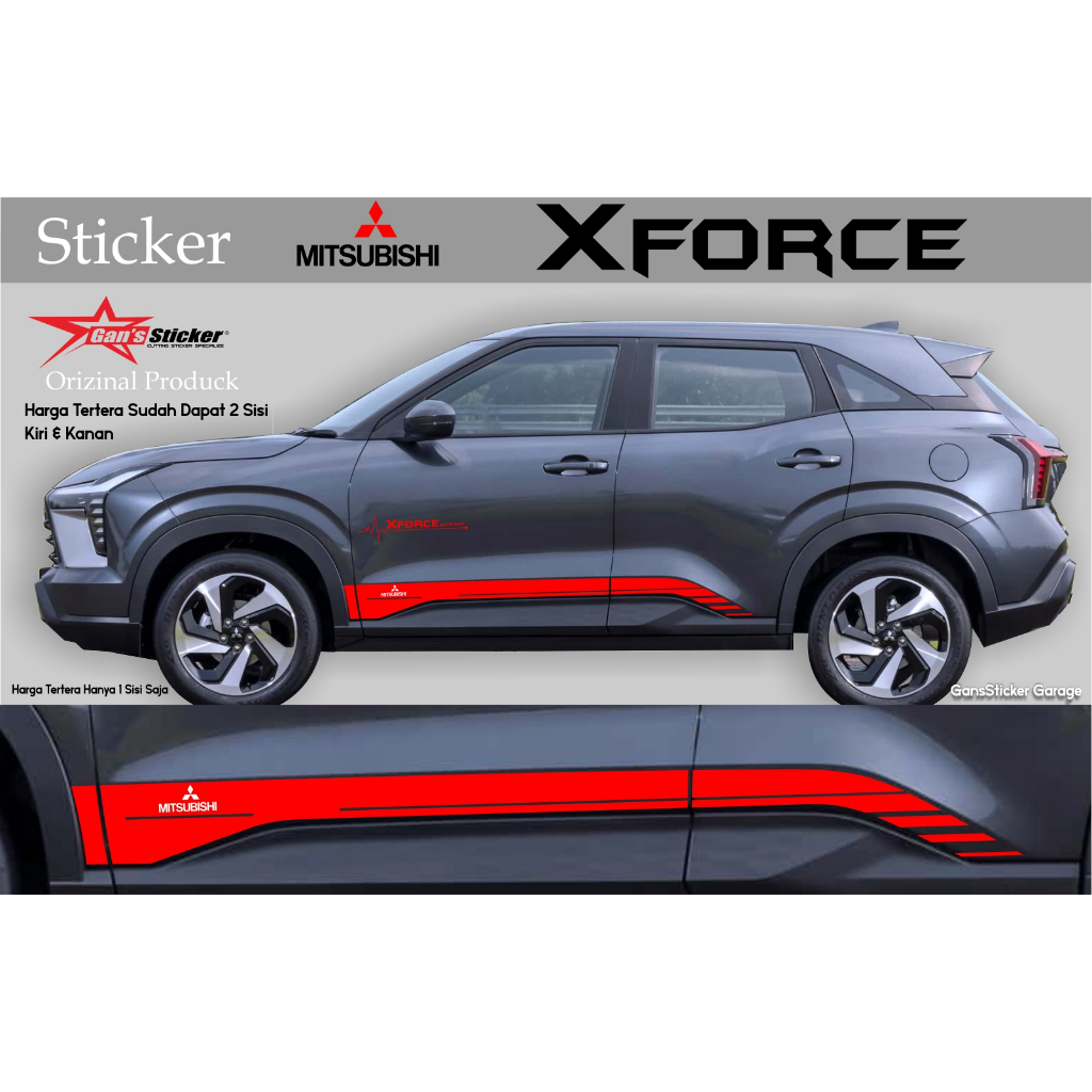 sticker mitsubishi xforce aksesoris mitsubishi xforce 2023 2024