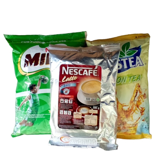 

Paket Milo Complet Mix 960gr + Nestea Lemon Tea 1kg + Nescafe Latte 500gr activ go