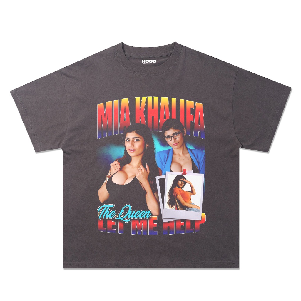 Kaos Oversize Mia Khalifa - Let Me Help / Mia Khalifa T-shirt
