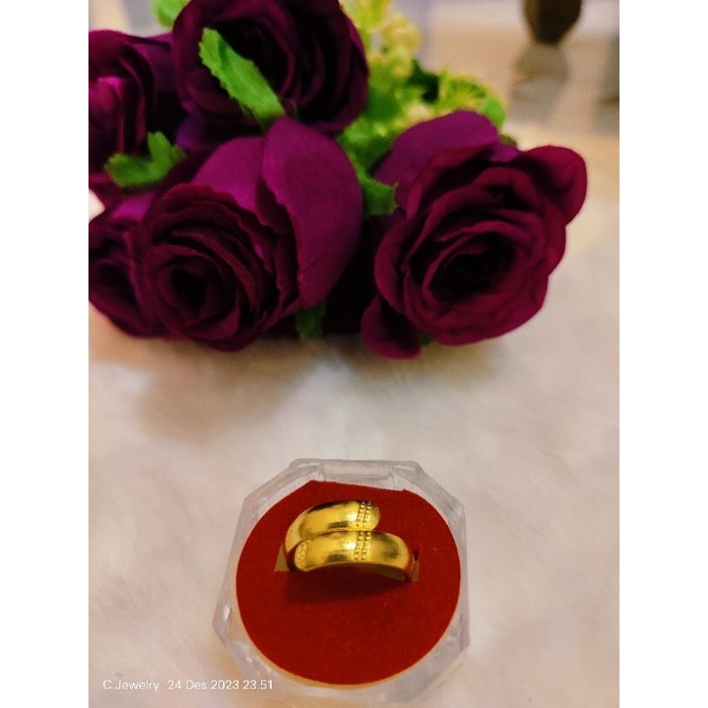 cincin koin logam (asli koin 91)