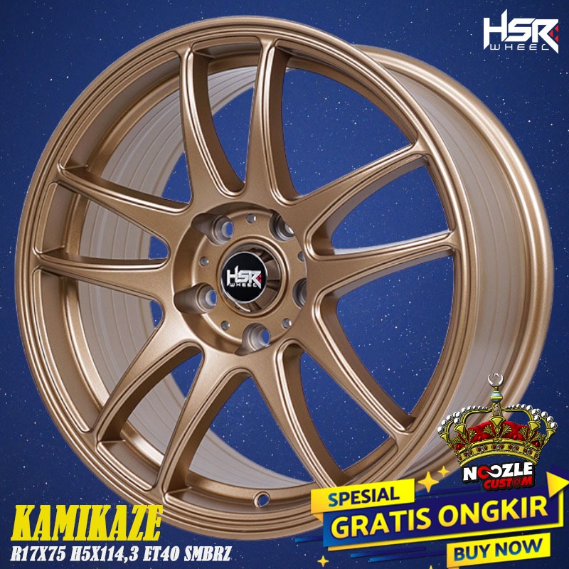 Velg Mobil R17 Baut 5 Pelek Racing HSR Terbaru Ring 17 Pelek Racing HSR BRV