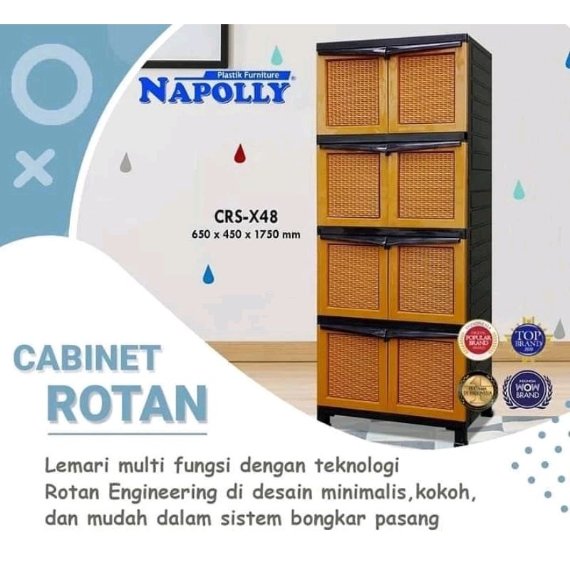 Manado Lemari Napolly Plastik CRS X48 JHT