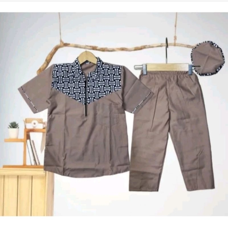 Baju muslim anak laki laki/baju Koko anak laki laki 1-10 tahun
