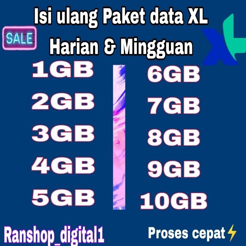 (New)Isi Ulang Kuota XL mini Harian Mingguan  Murah