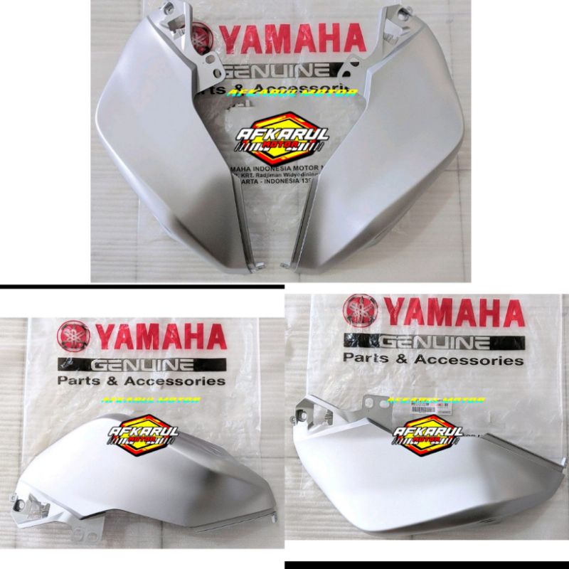 Cover tangki samping kanan kiri Cover tank R15 V3 VVA silver  original BK6