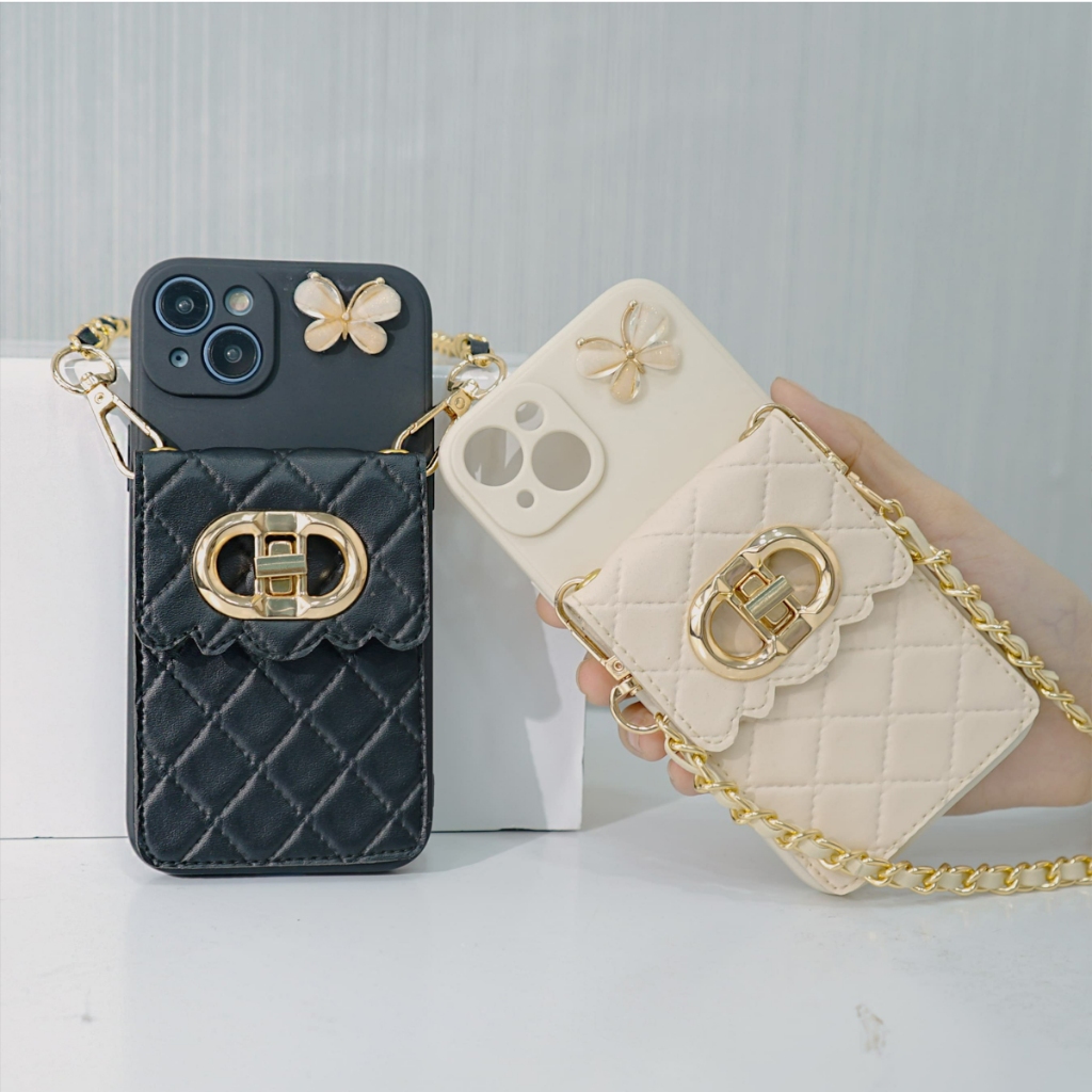 Kesing HP Dompet Tas + Sling Case [DDK] For Vivo Y17S V29 V29E Y20 Y20S Y12S Y22 Y16 Y02 Y35 Y16 Y27