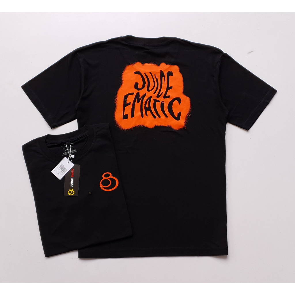 KAOS FULLPRINT JUICE EMATIC LENGAN PENDEK BAHAN KATUN COMBED 30s SIZE L/XL