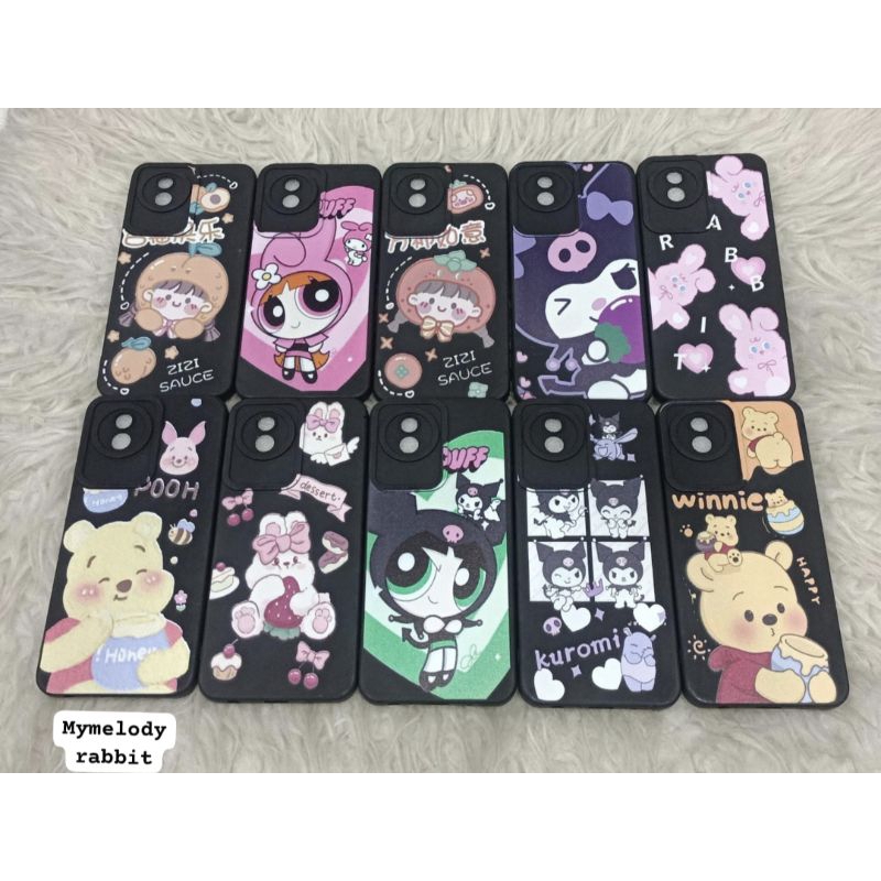 New Case Melody rabbit Hp Sam A04e A05 A05s | Oppo A17 A5s A16 A3s | Vivo Y02 Y16 Y20 Y12 Y91c Y17s 