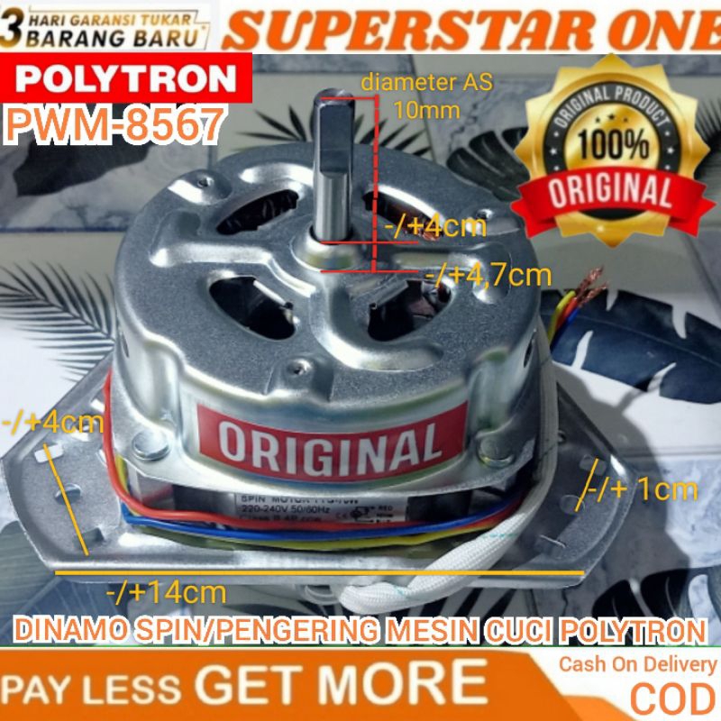 Dinamo pengering mesin cuci polytron PWM-8567