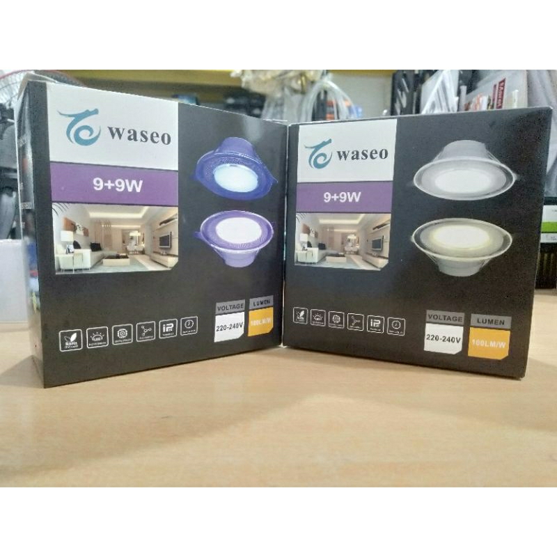 WASEO LED DOWNLIGHT 3 WARNA 9 WATT