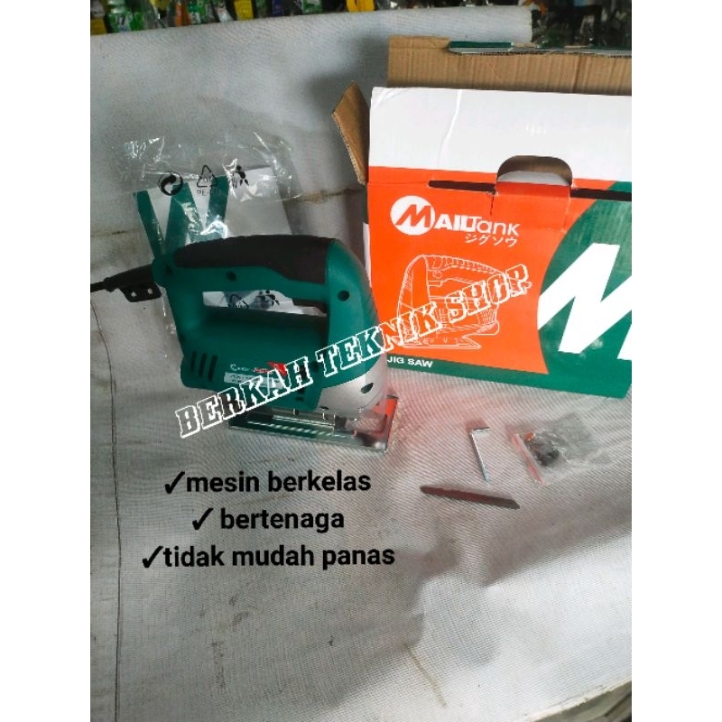 MESIN JIGSAW  MAILTANK ( gergaji besi dan kayu ) meteran palu pasekon
