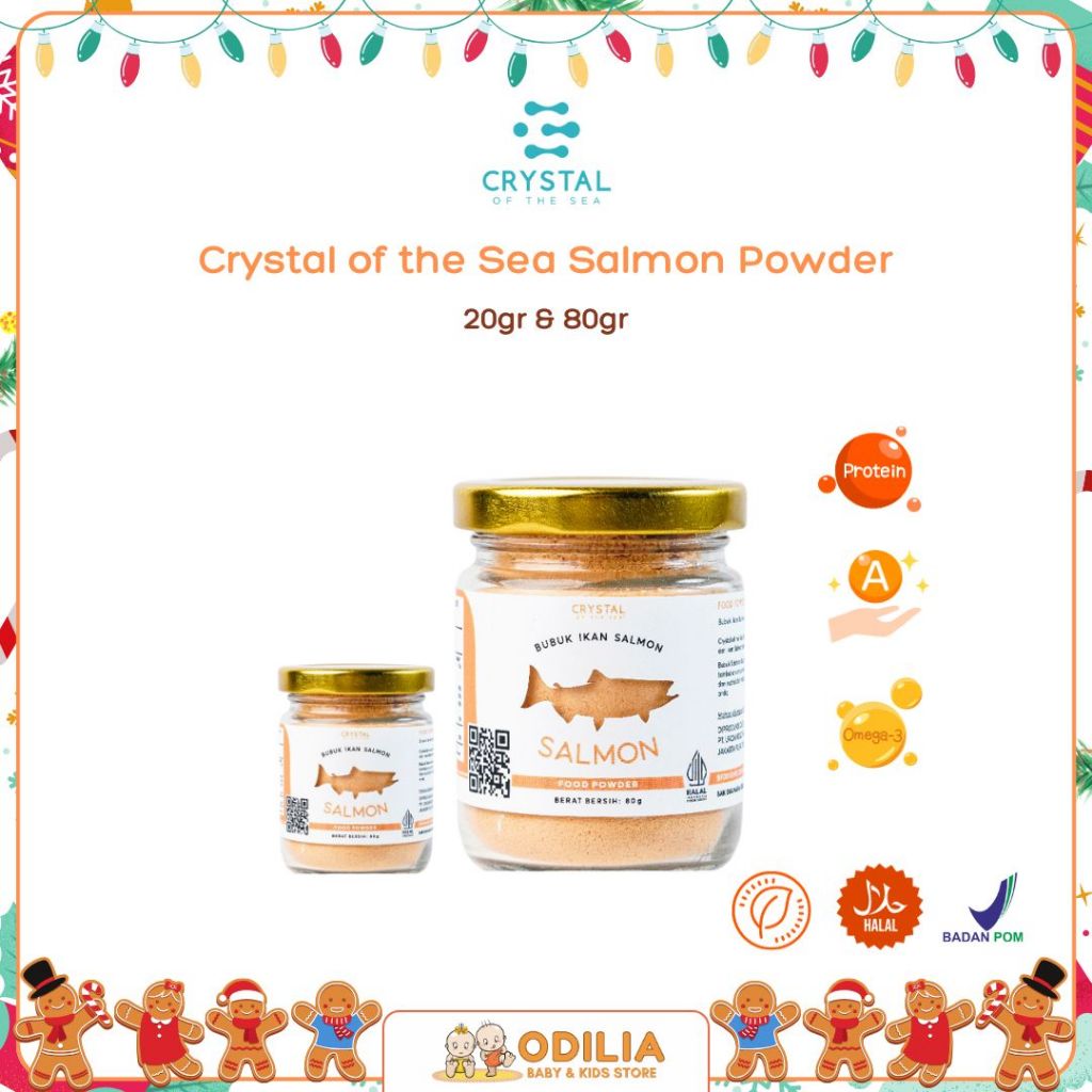 

Crystal of the Sea | Salmon Powder 20gr & 80gr / Bubuk Ikan Salmon - Bumbu Kaldu MPASI NON MSG