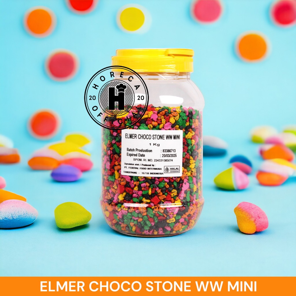 

ELMER CHOCO STONE WW MINI 1KG/ELMER COKELAT BERBENTUK BATU KERIKIL 1KG