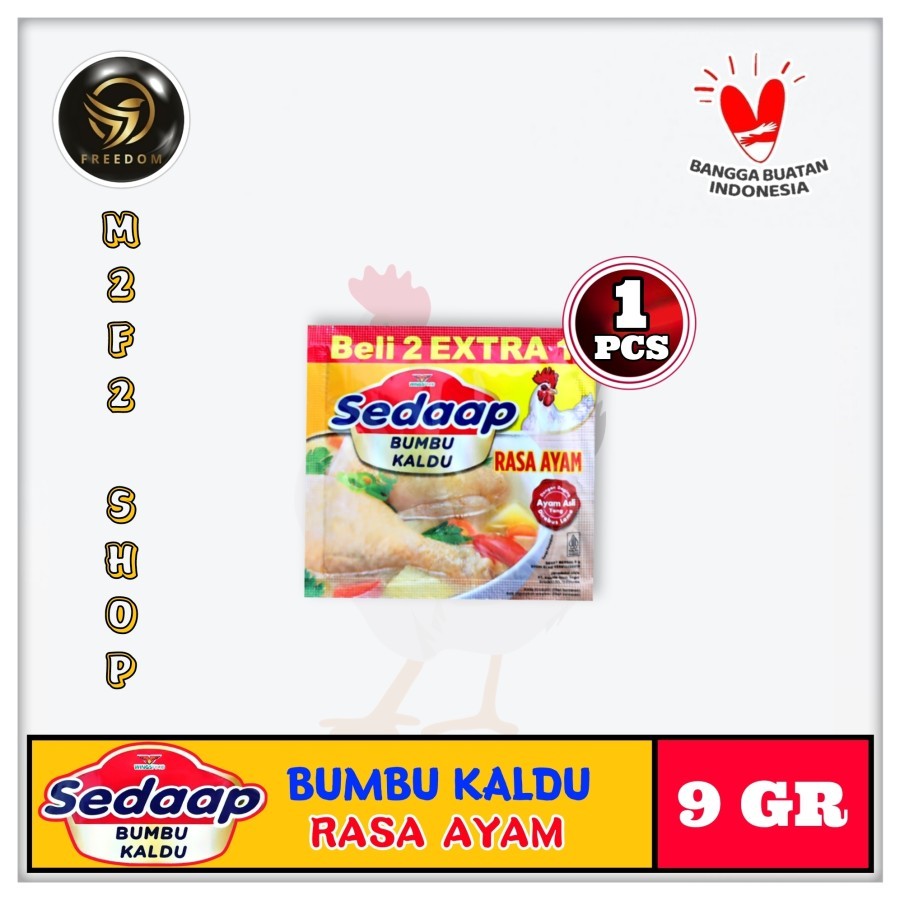 

Sedaap Bumbu Kaldu Penyedap Masakan Rasa Ayam Sachet - 9 gr (Kemasan Satuan)