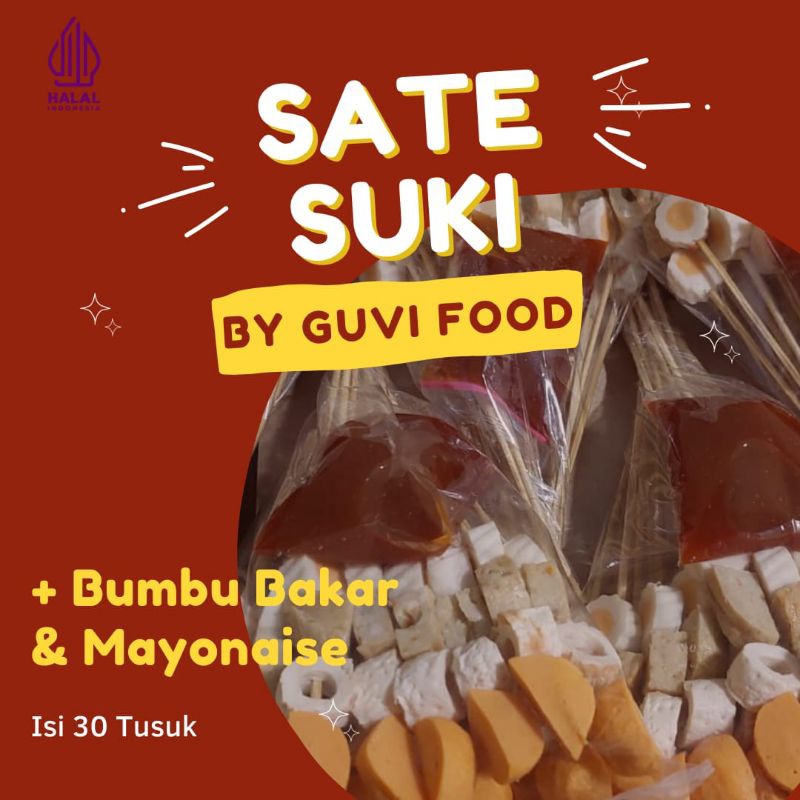 

Sate Suki Isi 30 + Bumbu bakar