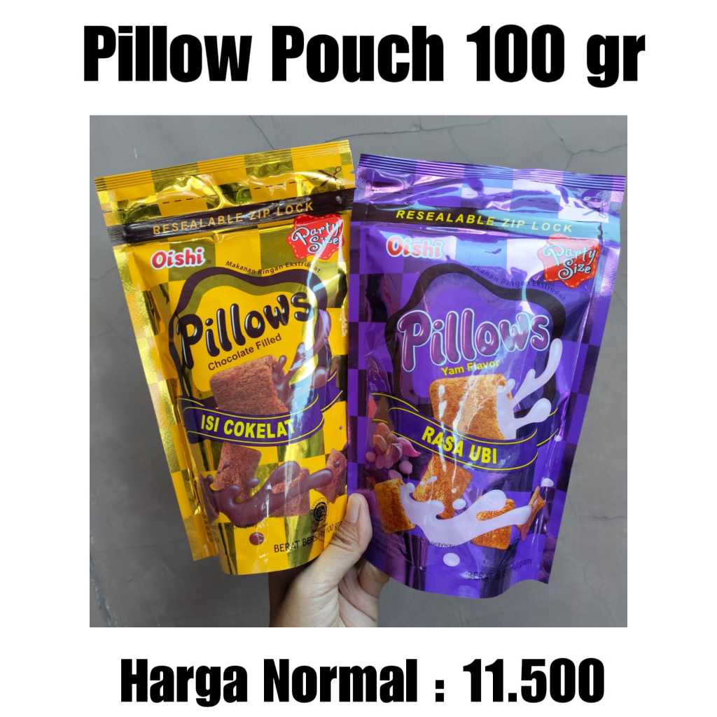 

Pillow Pouch 100 gr Pillow Coklat dan Ubi