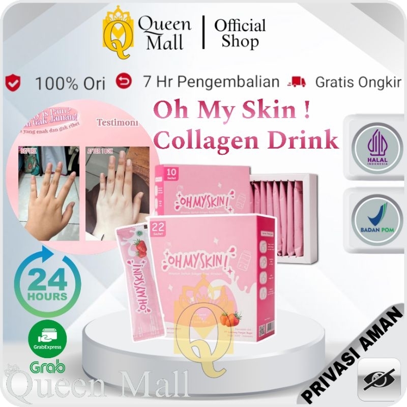 Oh My Skin Collagen Drink Minuman Badan Dan Pencerah Kulit BPOM