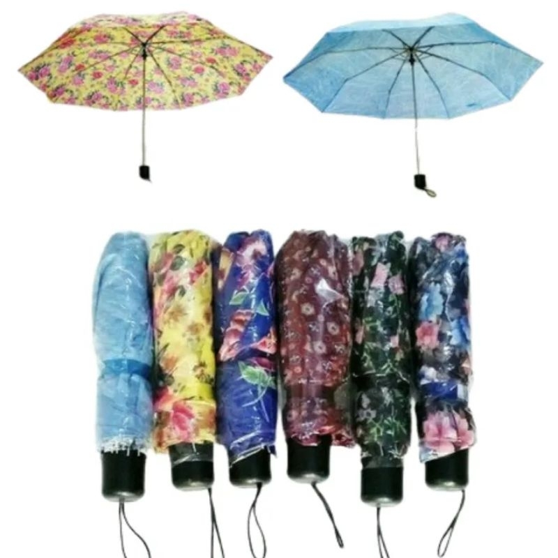 Payung lipat 2 satin / payung hujan lipat 2 winpu