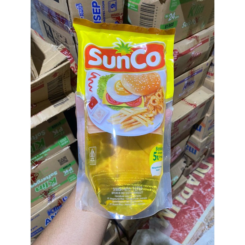 

minyak goreng kemasan refil sunco tawon 1 liter