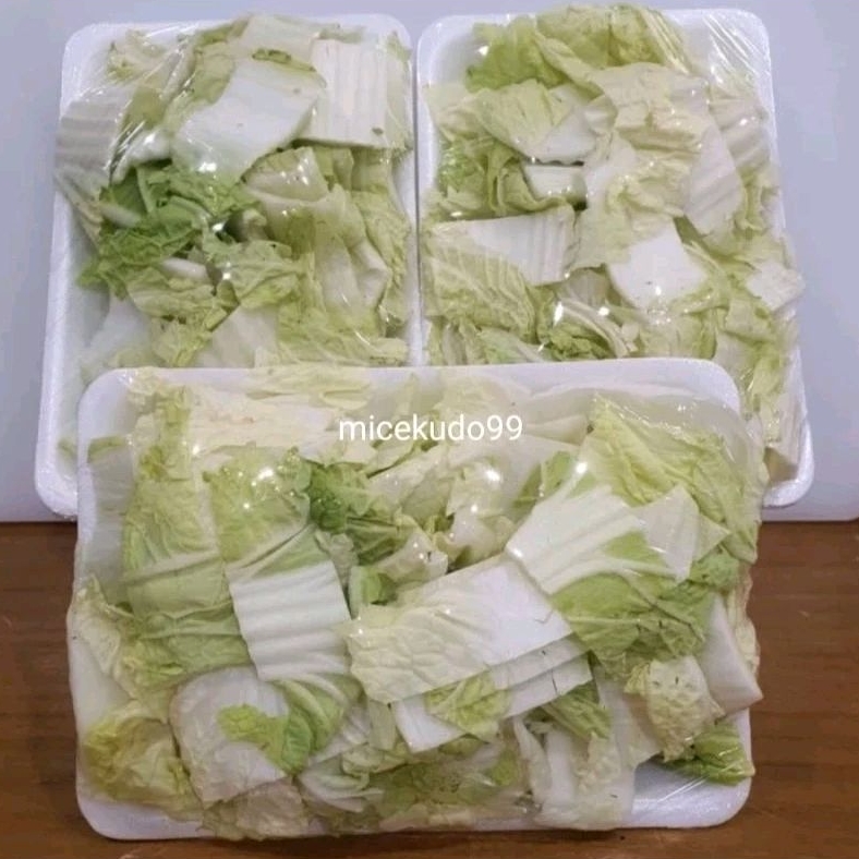 

PAKET SAWI PUTIH ORGANIK POTONG SEGAR FRESH SAYUR SIAP MASAK CHINESE CABBAGE