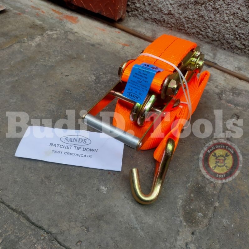 Cargo Lashing Track Belt 10 Ton × 10 Meter Ratchet Tie Down 3 Inch SANDS