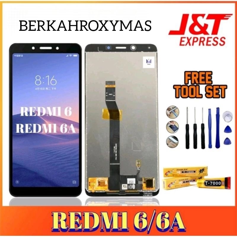 LCD TOUCHSCREEN REDMI 6 - LCD TC XIAOMI REDMI 6A FREE TOOLS LEM FULLSET ORIGINAL