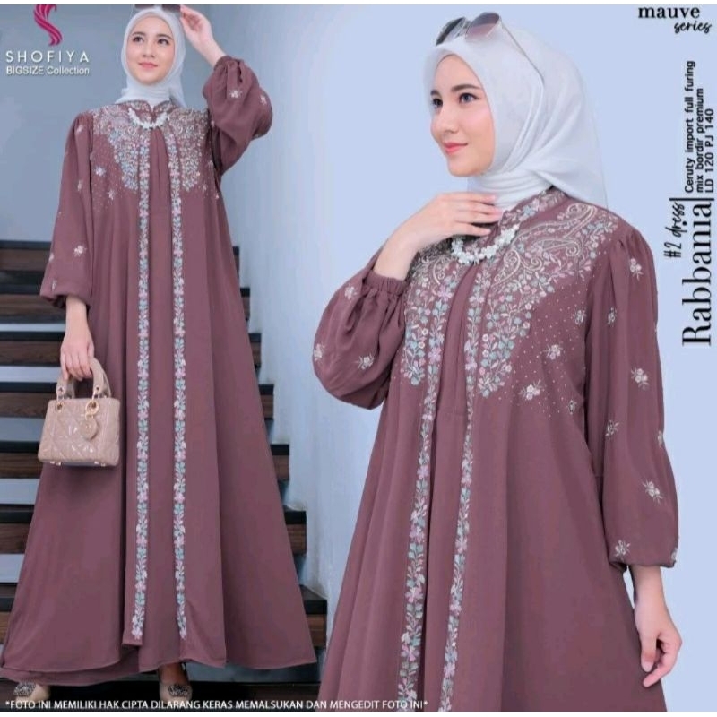 RABBANIA DRESS BORDIR MEWAH