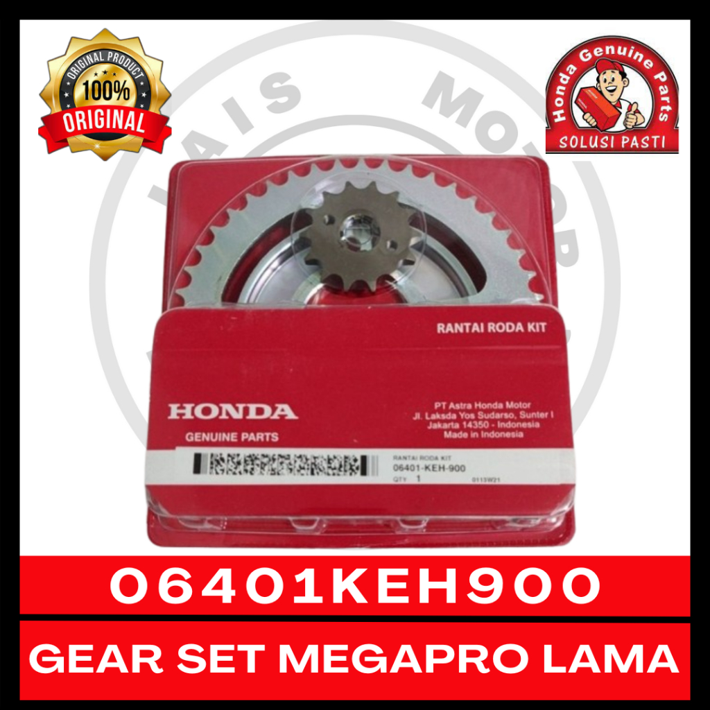 Gear Set KEH Megapro Lama 06401KEH900 ORI AHM