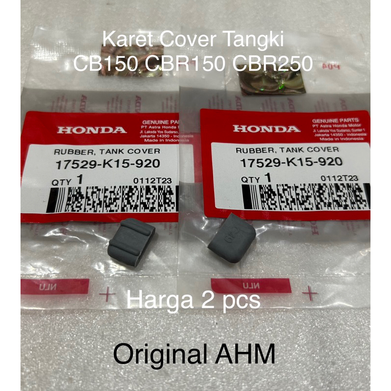 2pcs Karet Cover Tangki CB150 CBR150 CBR250 Ori AHM 17529 K15 920