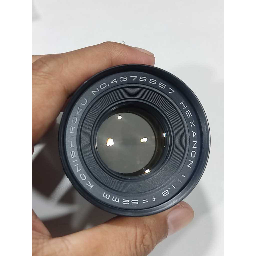 Lensa Manual Konishiroku Hexanon 52mm f1.8 LTM Super Rare